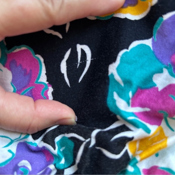 Vintage Algro-Ettes Floral Halter Fit and Flare Dress Midi Womens Size 9 Canada - Picture 10 of 16